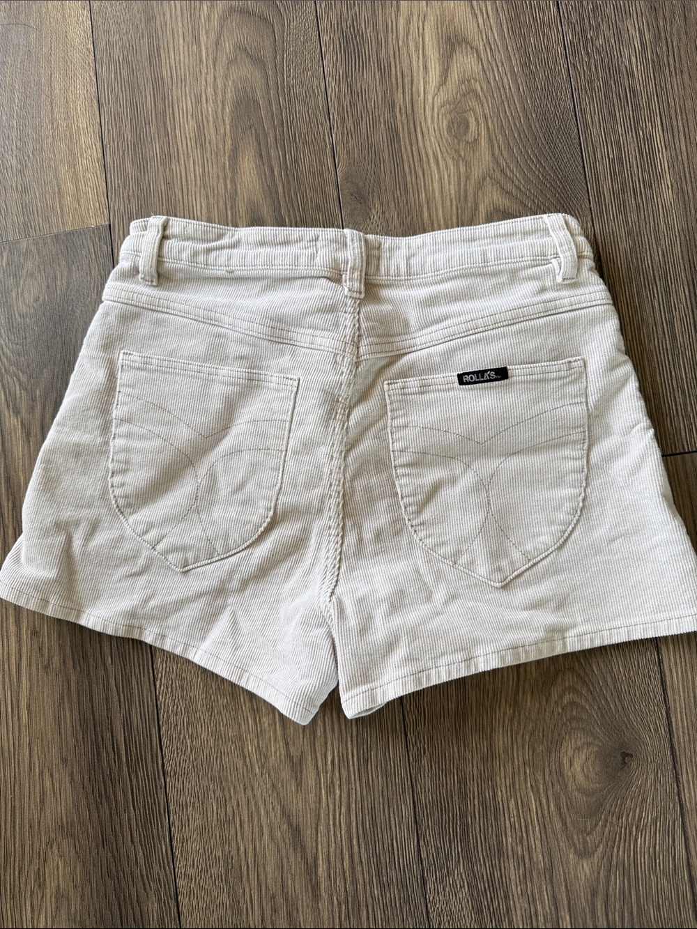 ROLLA'S Cream High-Rise Jean Shorts Dusters size 30 - Picture 2 of 10